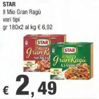 Crai Star Il Mio Gran Ragù 180 gr x 2 offerta