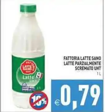 Pim Supermercati Fattoria Latte Sano Latte Parzialmente Scremato UHT 1 L offerta