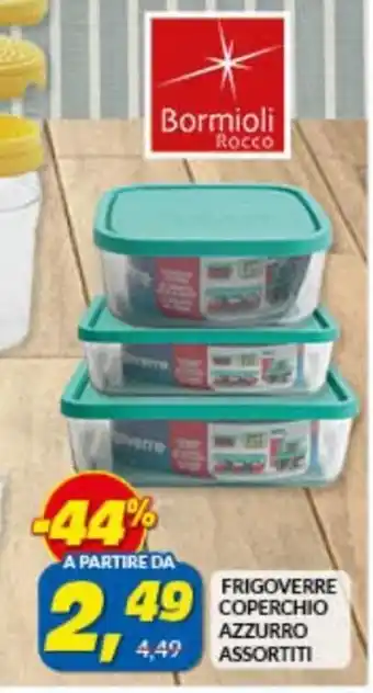 Risparmio Casa Bormioli Frigoverre Coperchio Azzurro assortiti offerta