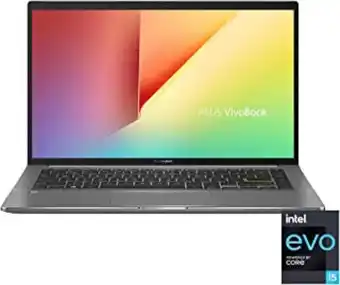Asus vivobook s 14 s435ea#b09fpt8g73, notebook in alluminio,14" fhd anti-glare, intel core 11ma generazione i5-1135g7, ram...