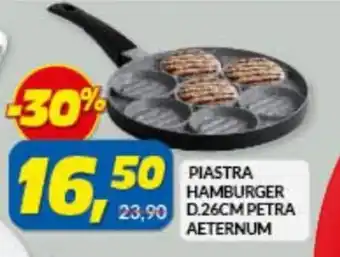 Risparmio Casa aeternum Piastra Hamburger D.26 cm Petra offerta