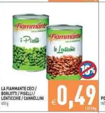 La Fiammante Ceci/Borlotti/Piselli/Lenticchie/Cannellini 400g