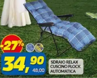 Risparmio Casa Sdraio Relax Cuscino Flock Automatica offerta