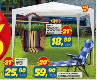 Risparmio Casa Gazebo White 3x2mt offerta