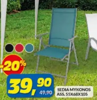 Risparmio Casa Sedia Mykonos Ass. 55x58x105 offerta