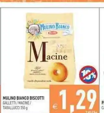Pim Supermercati Mulino Bianco Biscotti Galletti/ Macine / Tarallucci 750g offerta