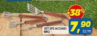 Risparmio Casa Set 3pz Acciaio BBQ offerta
