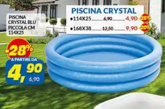 Risparmio Casa Piscina Crystal Blu Piccola 114x25 cm offerta