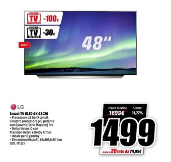 LG Smart TV OLED 4K 48C26