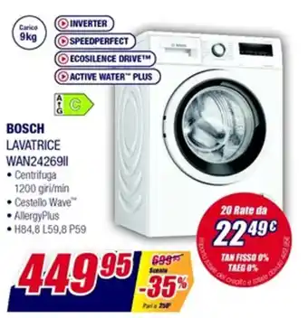 Bosch Lavatrice WAN24269II