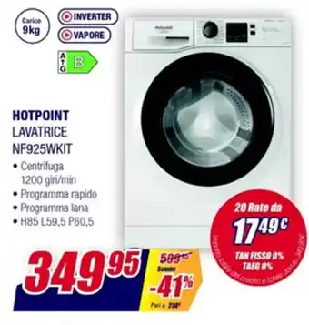 Trony Hotpoint Lavatrice NF925WKIT offerta