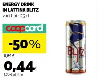 Blitz Energy Drink in Lattina vari tipi 25 cl