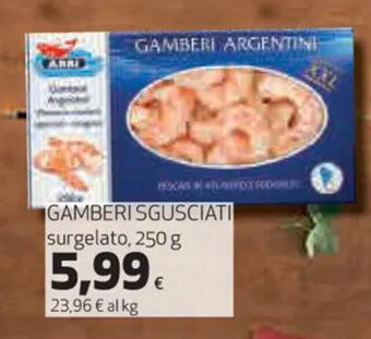 Coop Arbi Gamberi Sgusciati surgelato, 250 g offerta