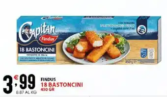 Sisa Findus Capitan 18 Bastoncini 450 gr offerta