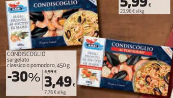 Coop Arbi Condiscoglio surgelato classico o pomodoro 450 g offerta