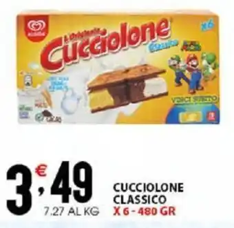 Sisa Algida Cucciolone Classico x 6 - 480 Gr offerta