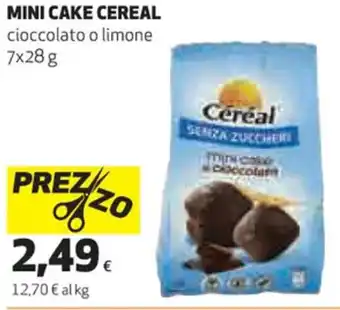 Coop Cereal Mini Cake cioccolato o limone 7x28 g offerta