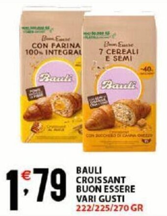 Sisa Bauli Croissant Buon Essere Vari Gusti 222/225/270 Gr offerta