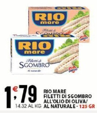 Sisa Rio mare Filetti Di Sgombro All'Olio Di Oliva/ Al Naturale - 125 gr offerta