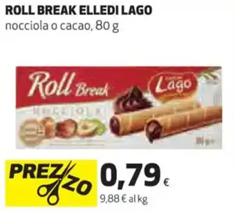 Coop Elledi Lago Roll Break nocciola o cacao 80 g offerta