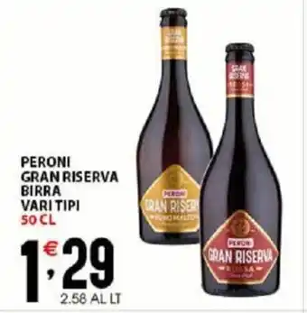 Sisa Peroni Gran Riserva Birra Vari Tipi 50 cl offerta