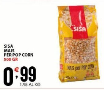Sisa Sisa Mais Per Pop Corn 500 gr offerta