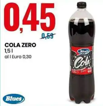 Eurospin Blues Cola Zero 1,5 L offerta