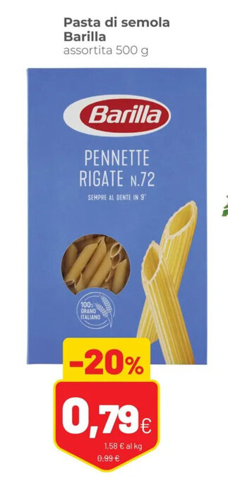 Coop Barilla Pasta di semola assortita 500 g offerta