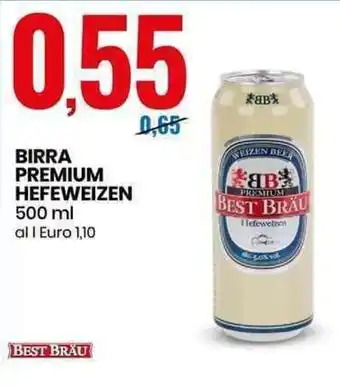 Eurospin Best Bräu Birra Premium Hefeweizen 500ml offerta