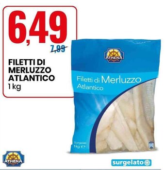 Eurospin Athena Filetti Di Merluzzo Atlantico 1 kg offerta