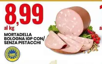 Eurospin Mortadella Bolognia IGP Con/ Senza Pistacchi offerta