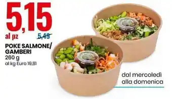 Eurospin Poke Salmone Gamberi 260 g offerta