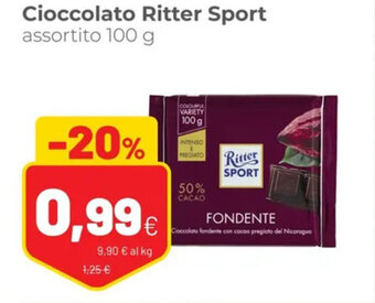 Coop Ritter Sport Cioccolato assortito 100 g offerta