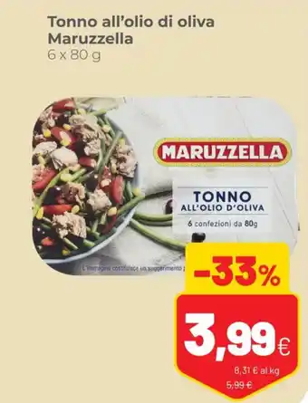 Coop Maruzzella Tonno all'olio di oliva 6 x 80 g offerta
