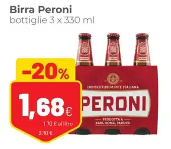 Coop Peroni Birra bottiglie 3 x 330 ml offerta