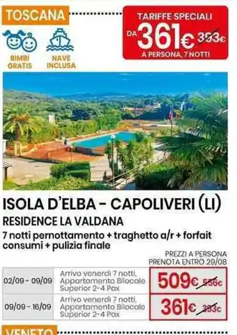 Eurospin Toscana Isola D'Elba - Capoliveri (Li) Residence La Valdana offerta