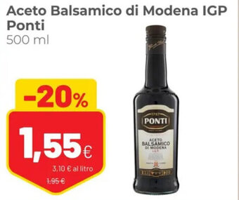 Coop Ponti Aceto Balsamico di Modena IGP 500 ml offerta