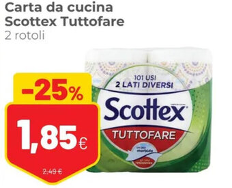 Coop Scottex Tuttofare Carta da cucina 2 rotoli offerta
