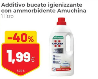 Coop Amuchina Additivo bucato igienizzante con ammorbidente 1 litro offerta