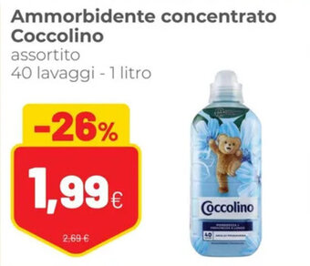 Coop Coccolino Ammorbidente concentrato assortito 40 lavaggi 1 litro offerta