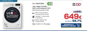 Euronics LG Lavatrice Serie V5 offerta