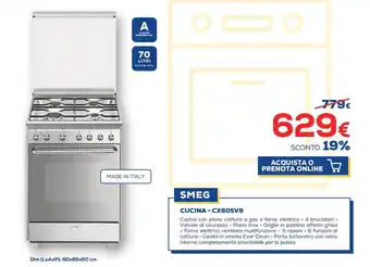 Euronics Smeg Cucina - CX60SV9 offerta