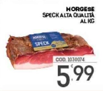 Eurocash Morgese Speck Alta Qualità Al Kg offerta