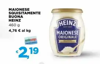 Coop Heinz Maionese Squisitamente Buona 460 g offerta