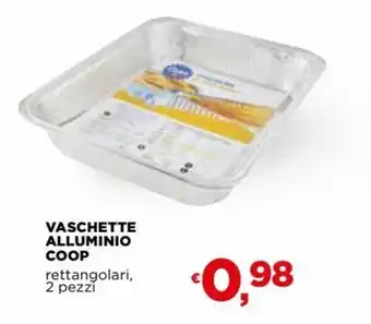 Coop Coop Vaschette Alluminio rettangolari, 2 pezzi offerta