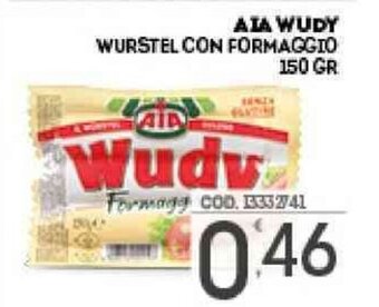 Eurocash AIA Wudy Wurstel con Formaggio 150 gr offerta