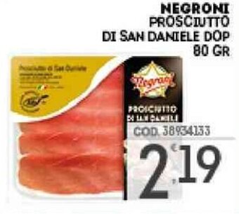 Negroni Prosciutto di San Daniele DOP 80 gr