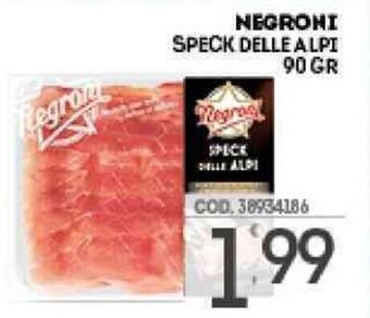 Eurocash Negroni Speck Delle Alpi 90 gr offerta