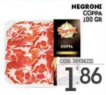 Eurocash Negroni Coppa 100 gr offerta