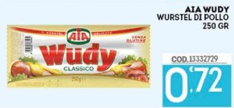 Eurocash AIA Wudy Wurstel di Pollo 250 gr offerta